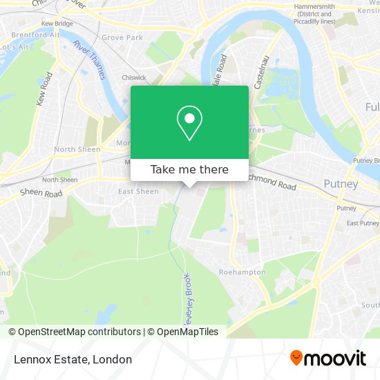 Lennox Estate map