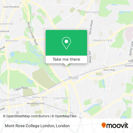 Mont Rose College London map
