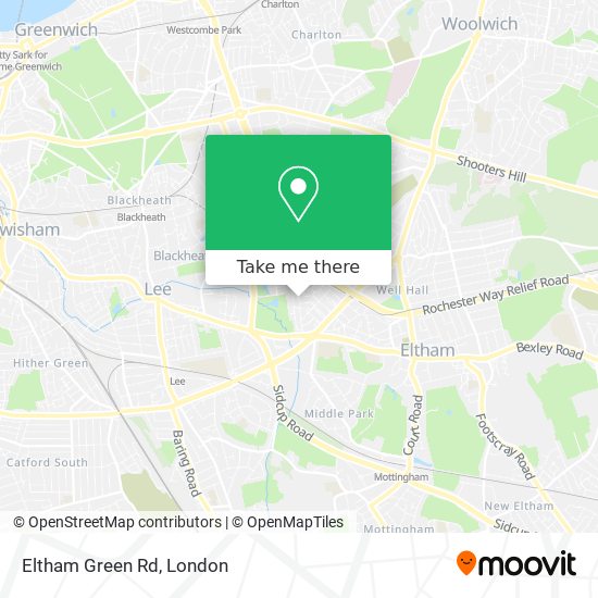 Eltham Green Rd map