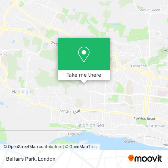 Belfairs Park map