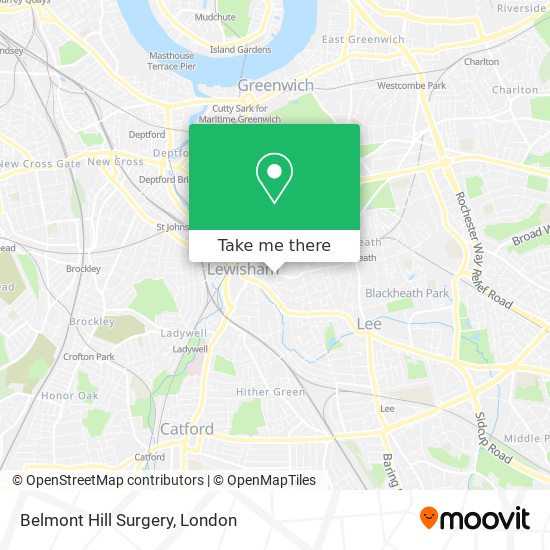 Belmont Hill Surgery map