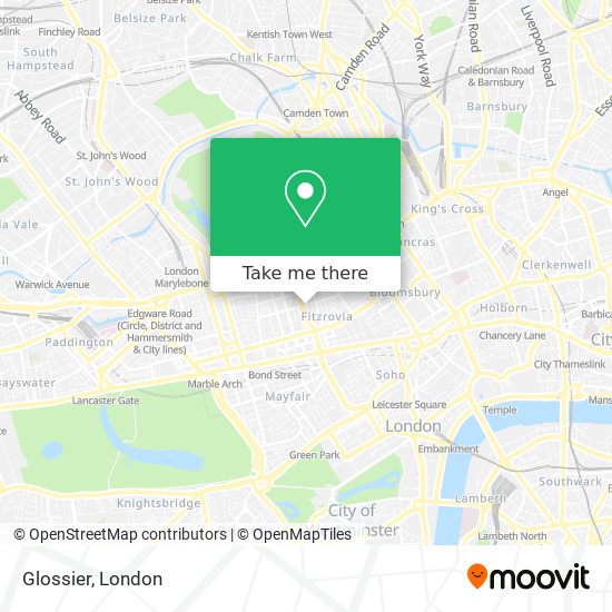 Glossier map