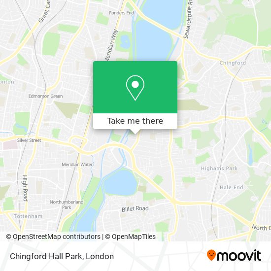 Chingford Hall Park map