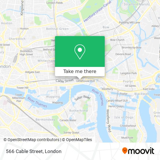 566 Cable Street map