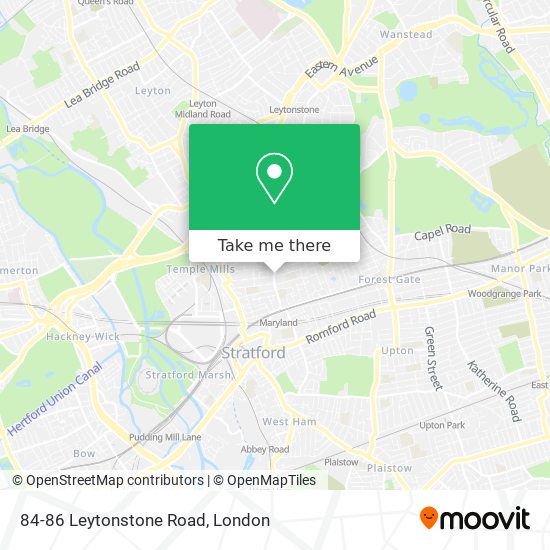 84-86 Leytonstone Road map