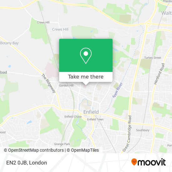 EN2 0JB map