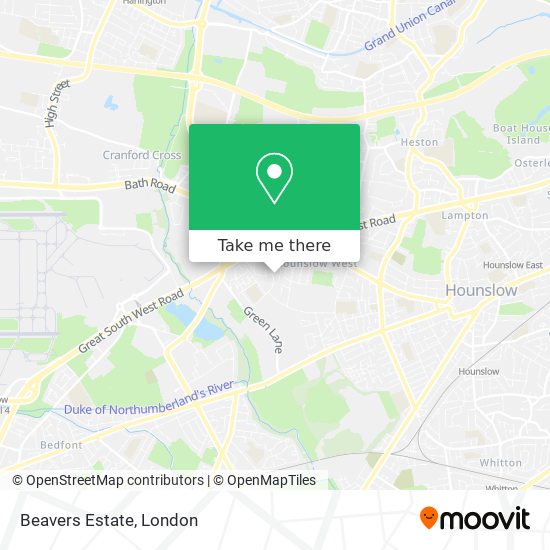 Beavers Estate map