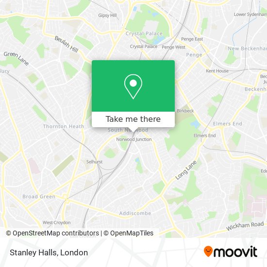 Stanley Halls map