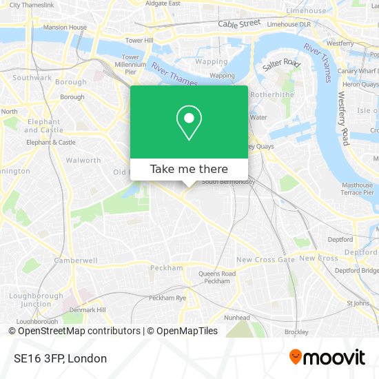 SE16 3FP map