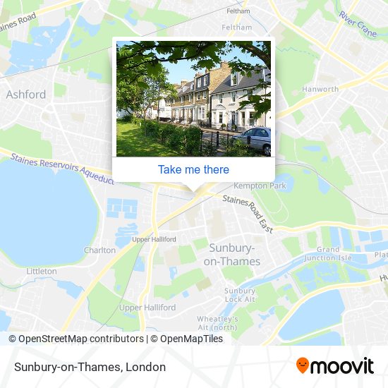 Sunbury-on-Thames map