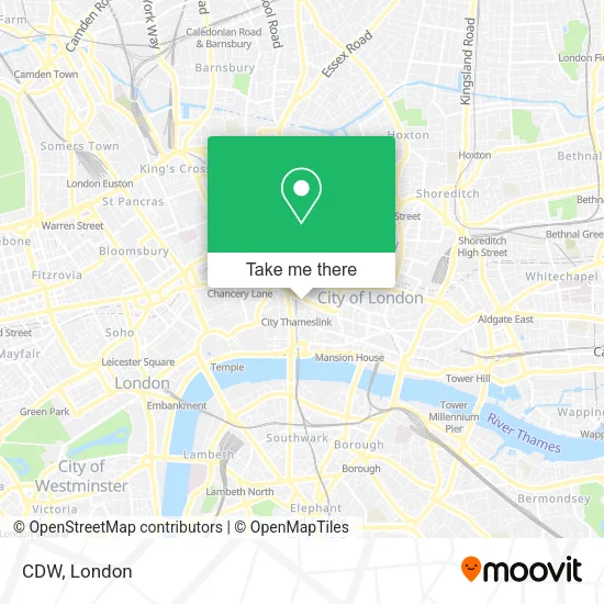 CDW map
