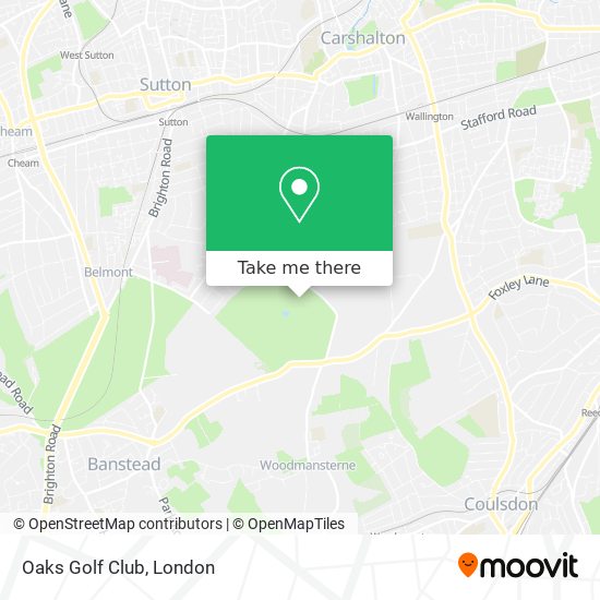 Oaks Golf Club map