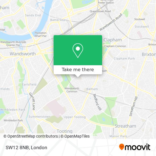SW12 8NB map