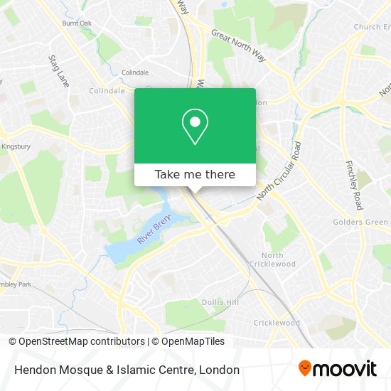 Hendon Mosque & Islamic Centre map