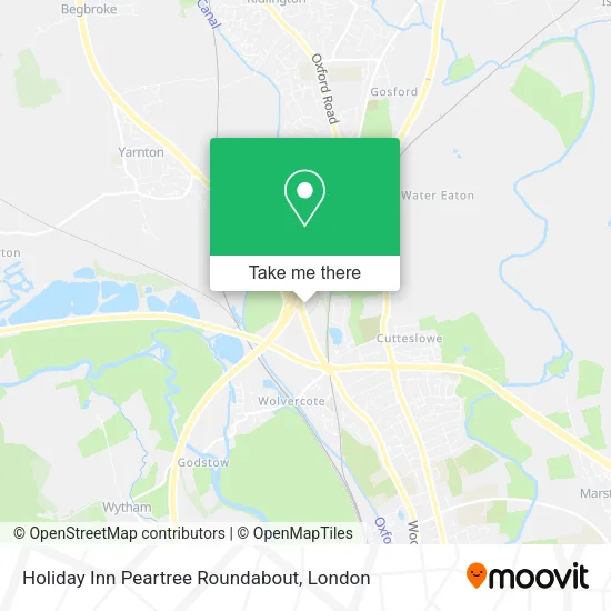 Holiday Inn Peartree Roundabout map