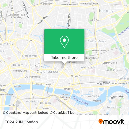 EC2A 2JN map