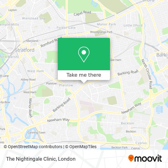 The Nightingale Clinic map