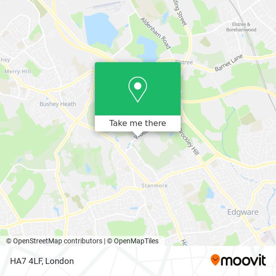 HA7 4LF map