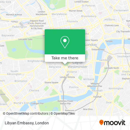 Libyan Embassy map