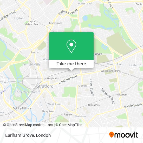 Earlham Grove map