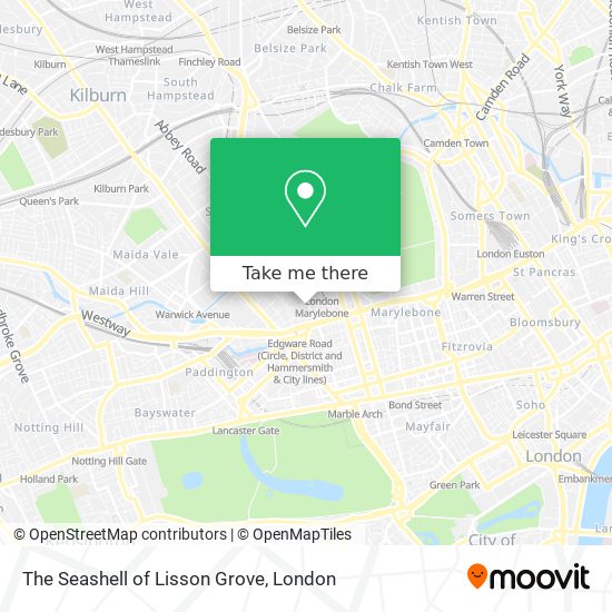 The Seashell of Lisson Grove map