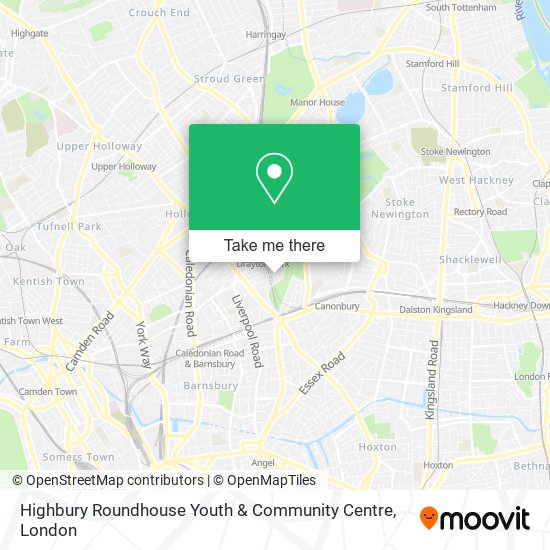Highbury Roundhouse Youth & Community Centre map