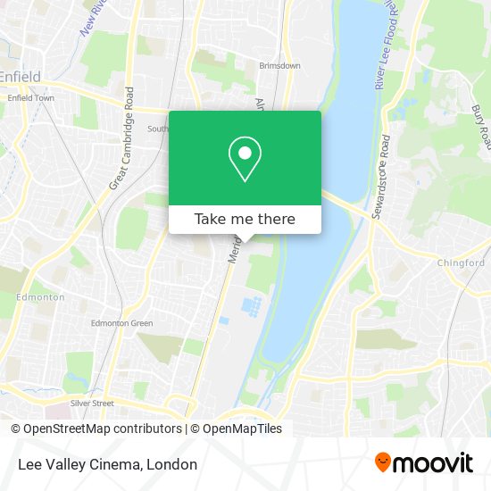 Lee Valley Cinema map