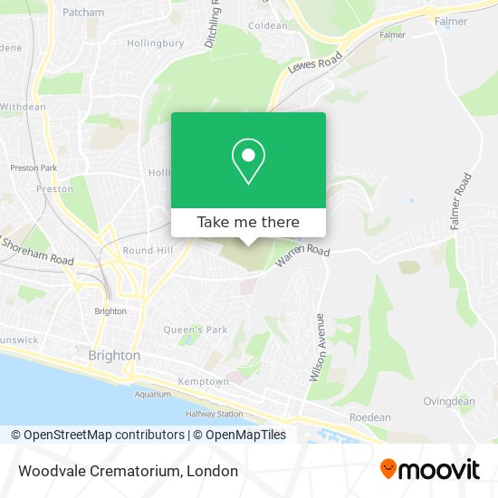 Woodvale Crematorium map