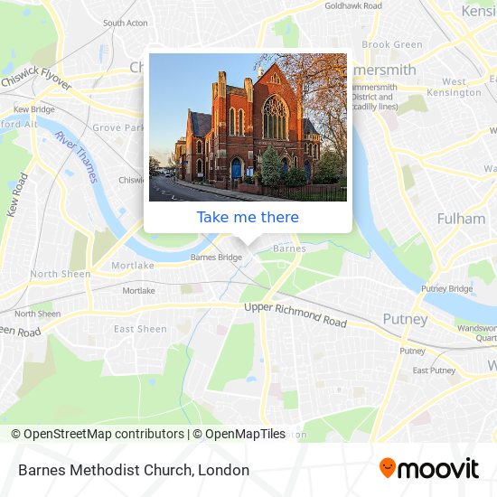 Barnes Methodist Church map