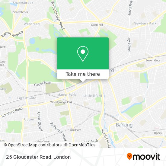 25 Gloucester Road map