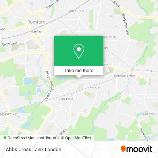 Abbs Cross Lane map