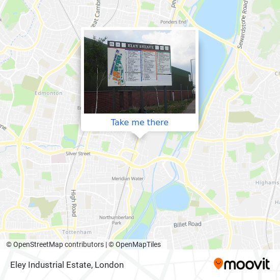 Eley Industrial Estate map