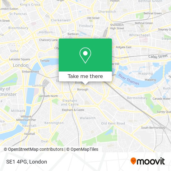 SE1 4PG map