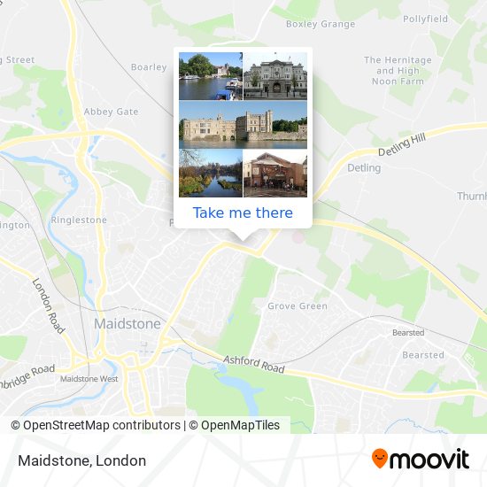 Maidstone map