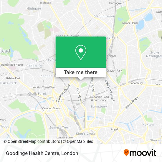 Goodinge Health Centre map