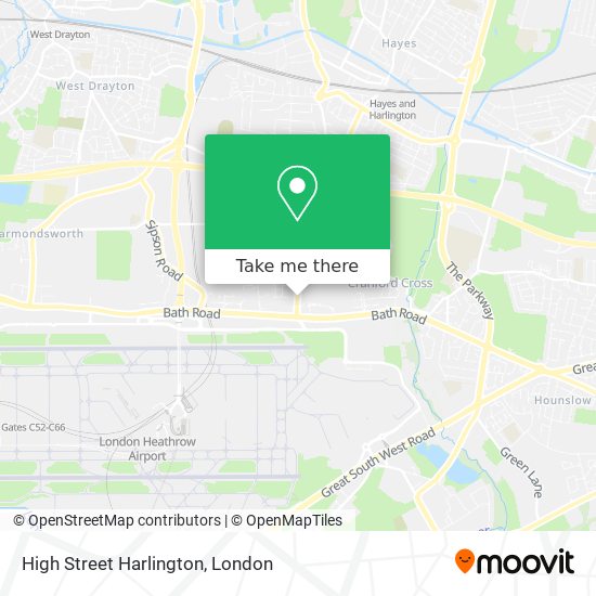 High Street Harlington map