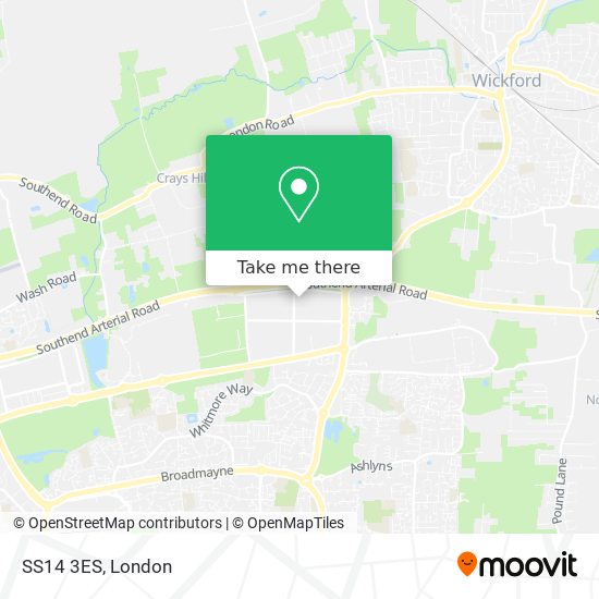 SS14 3ES map