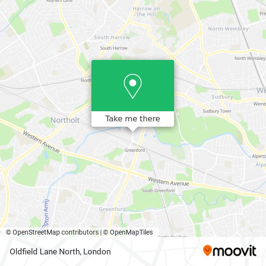 Oldfield Lane North map