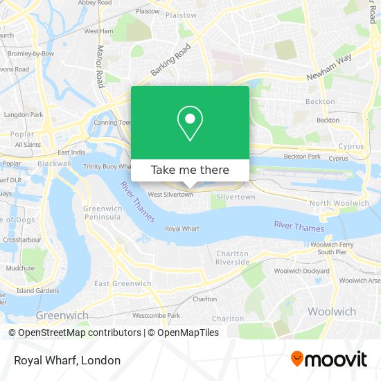 Royal Wharf map