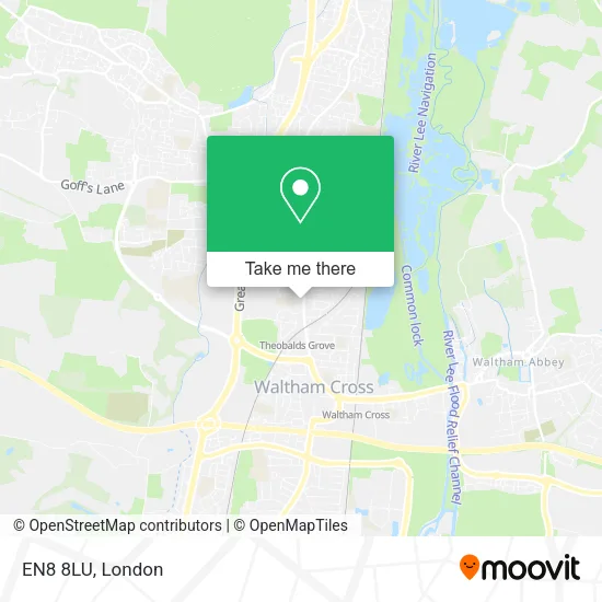 EN8 8LU map
