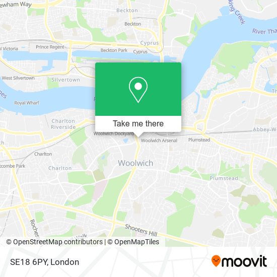 SE18 6PY map