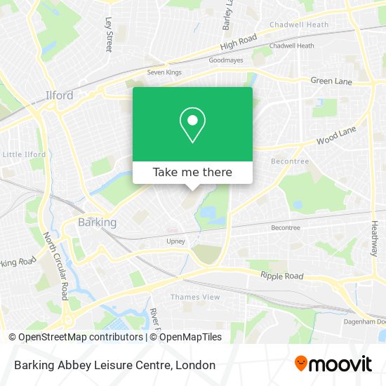 Barking Abbey Leisure Centre map