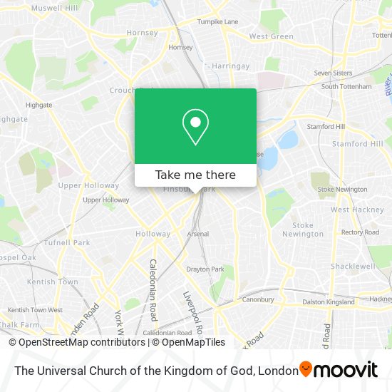 The Universal Church of the Kingdom of God map