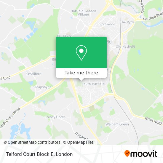 Telford Court Block E map
