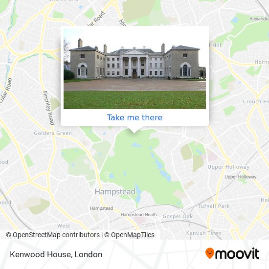 Kenwood House map