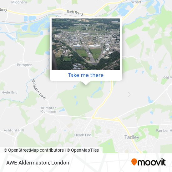 AWE Aldermaston map