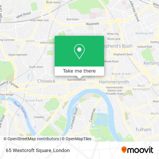 65 Westcroft Square map