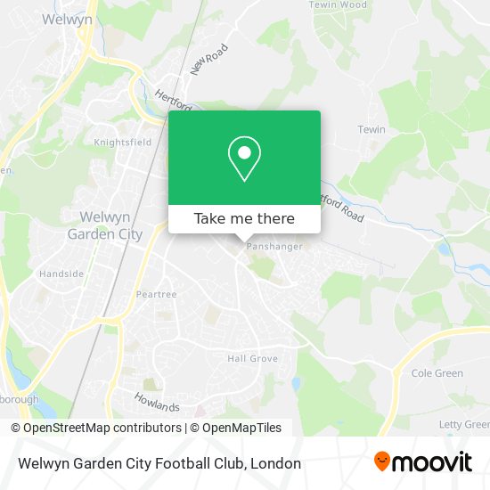 Welwyn Garden City Football Club map
