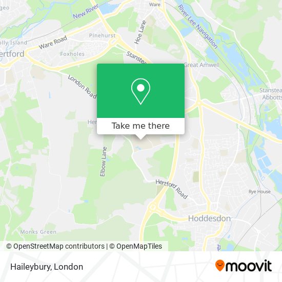 Haileybury map