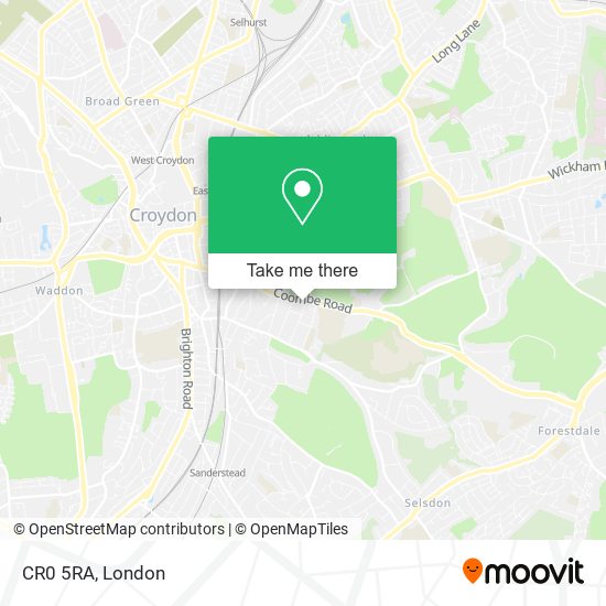 CR0 5RA map
